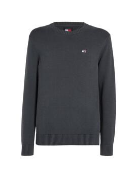 TOMMY JERSEY GRIS OSCURO SLIM ESSNTLS