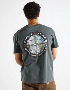 TOMMY CAMISETA REG COMPASS CHARCOAL