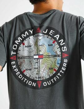 TOMMY CAMISETA REG COMPASS CHARCOAL