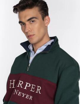 HARPER SUDADERA MARYLAND VERDE BOTELLA