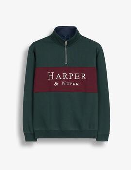 HARPER SUDADERA MARYLAND VERDE BOTELLA