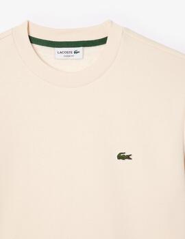 LACOSTE SUDADERA BEIGE LOGO