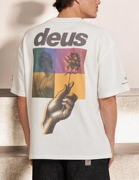 DEUS CAMISETA DIG WHITE VINTAGE