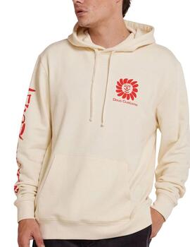 DEUS HOODIE WHITE VINTAGE HELIOS