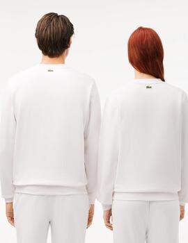 LACOSTE SUDADERA LOGO BLANCA