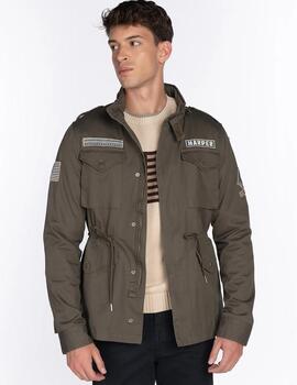 HARPER CHAQUETA MILITAR VERDE CAMUFLAJE