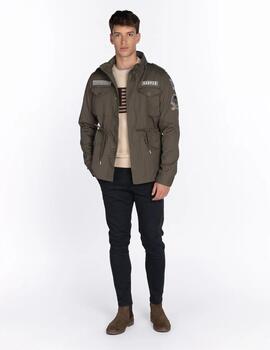 HARPER CHAQUETA MILITAR VERDE CAMUFLAJE