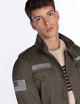 HARPER CHAQUETA MILITAR VERDE CAMUFLAJE