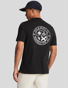 LYLE&SCOTT CAMISETA GRAPHIC NEGRA FOOTBALL