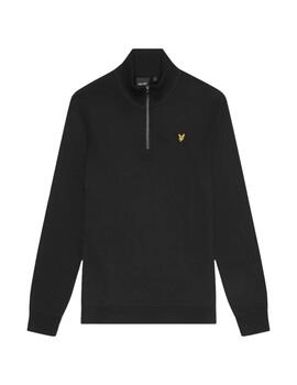 LYLE&SCOTT SUDADERA ZIP NEGRA