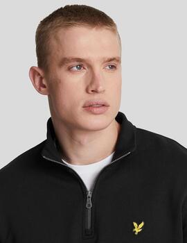 LYLE&SCOTT SUDADERA ZIP NEGRA