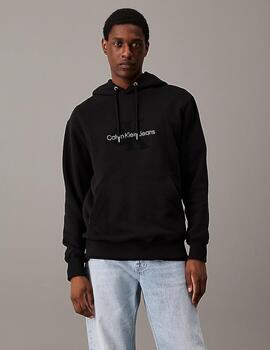 CALVIN HOODIE MONOLOGO NEGRA