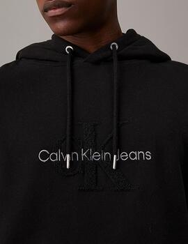 CALVIN HOODIE MONOLOGO NEGRA