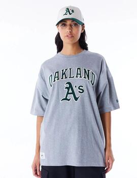 NEW ERA CAMISETA GRIS OAKLAND ATHLETICS