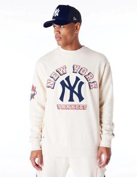 NEW ERA SUDADERA BEIGE YANKEES NEW YORK