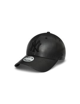 NEW ERA GORRA NEGRA CUERO 9FORTY WOMEN