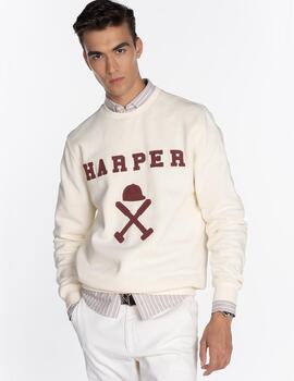 HARPER SUDADERA CRUDO NEW ENGLAND