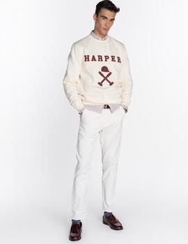 HARPER SUDADERA CRUDO NEW ENGLAND