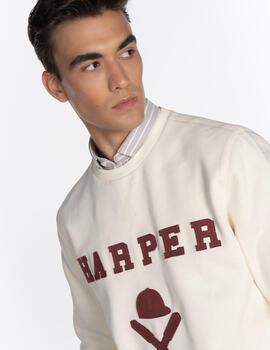 HARPER SUDADERA CRUDO NEW ENGLAND