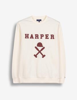 HARPER SUDADERA CRUDO NEW ENGLAND