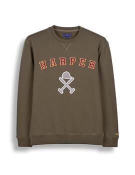 HARPER SUDADERA RETRO VERDE CAMUFLAJE