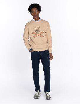 HARPER SUDADERA SKULL CAMEL