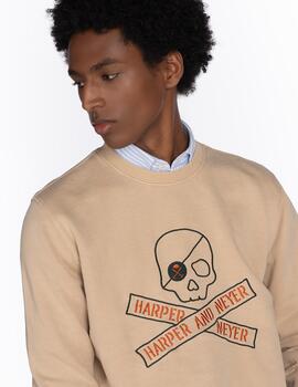 HARPER SUDADERA SKULL CAMEL