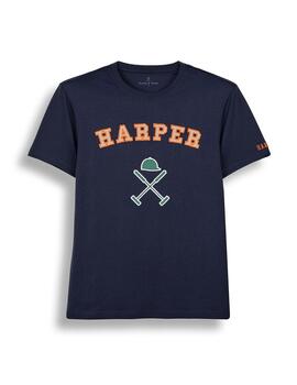 HARPER CAMISETA RETRO MARINO