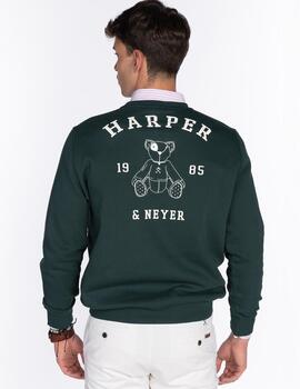 HARPER SUDADERA ARTHUR VERDE BOTELLA