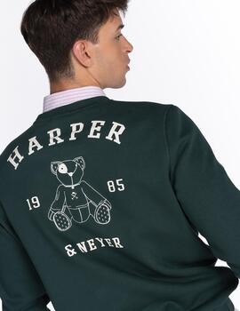 HARPER SUDADERA ARTHUR VERDE BOTELLA