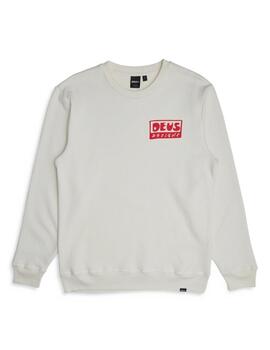 DEUS SUDADERA WHITE NICE TO SEE YOU