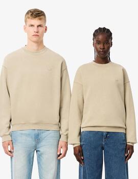 LACOSTE SUDADERA OVERSIZE BEIGE