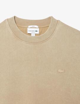 LACOSTE SUDADERA OVERSIZE BEIGE