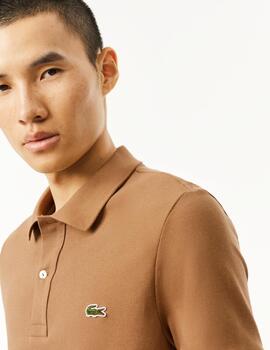 LACOSTE POLO MARRON SLIM FIT