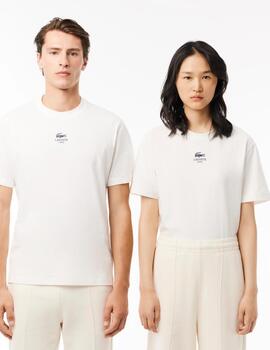 LACOSTE CAMISETA BLANCA LOGO PARIS CF