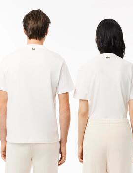 LACOSTE CAMISETA BLANCA LOGO PARIS CF