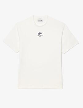 LACOSTE CAMISETA BLANCA LOGO PARIS CF