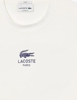 LACOSTE CAMISETA BLANCA LOGO PARIS CF