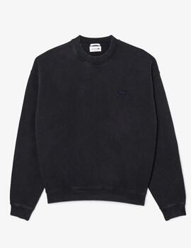 LACOSTE SUDADERA OVERSIZE NEGRA