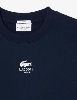 LACOSTE SUDADERA MARINO LOGO