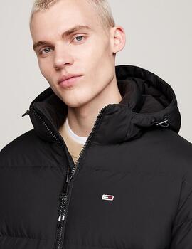 TOMMY ABRIGO LARGO ESSENTIAL NEGRO