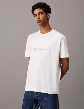 CALVIN KLEIN CAMISETA IVORY CHENILLE