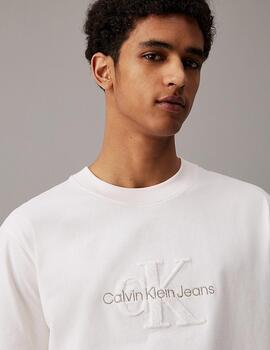 CALVIN KLEIN CAMISETA IVORY CHENILLE