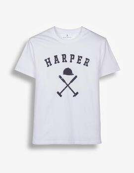 HARPER CAMISETA BLANCA NEGRA NEW ENGLAND