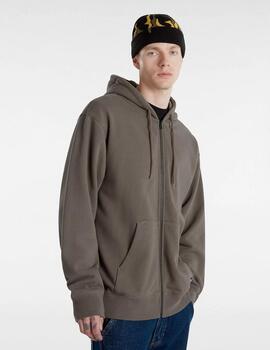 VANS HOODIE ZIP VERDE BUNGEE CORD