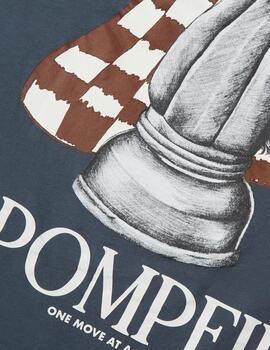 POMPEII CAMISETA AZUL CHESS MINERAL