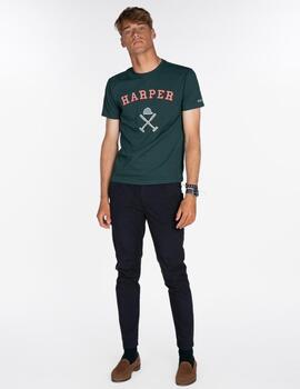 HARPER CAMISETA RETRO VERDE BOTELLA