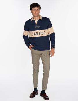 HARPER POLO VINTAGE ML NAVY