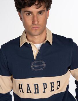 HARPER POLO VINTAGE ML NAVY