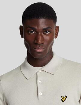 LYLE&SCOTT POLO M/L BEIGE MERINO